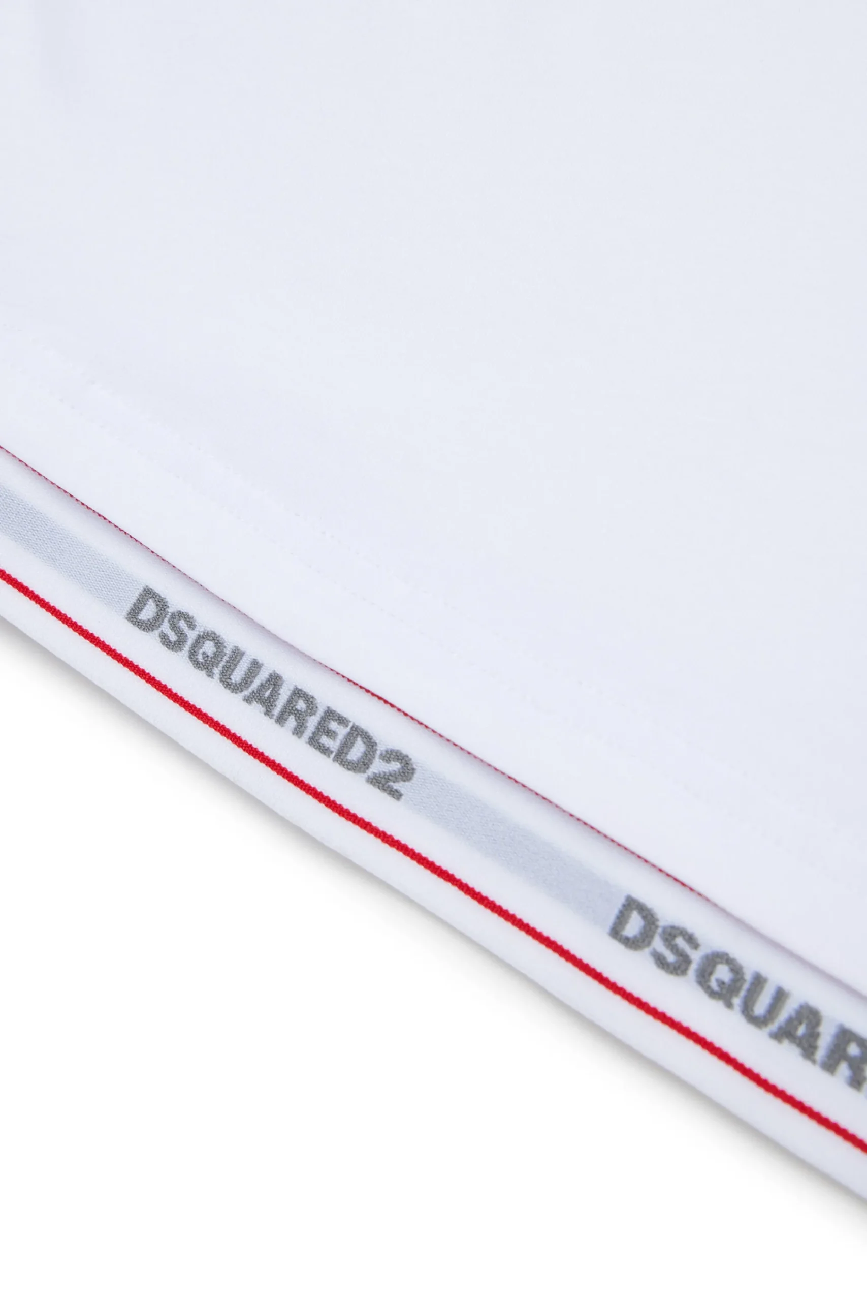Swimwear | Swimwear>DSQUARED2 T-shirt with branded elastic white