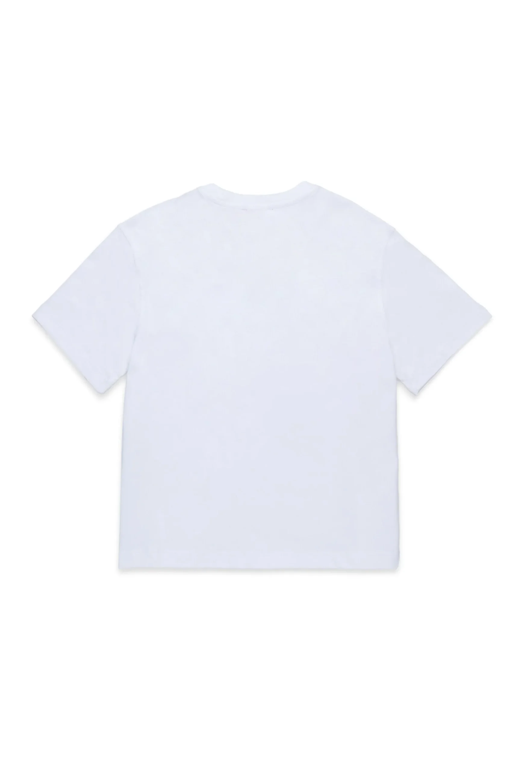 T-Shirts>DIESEL T-shirt with butterfly graphics and rhinestones white