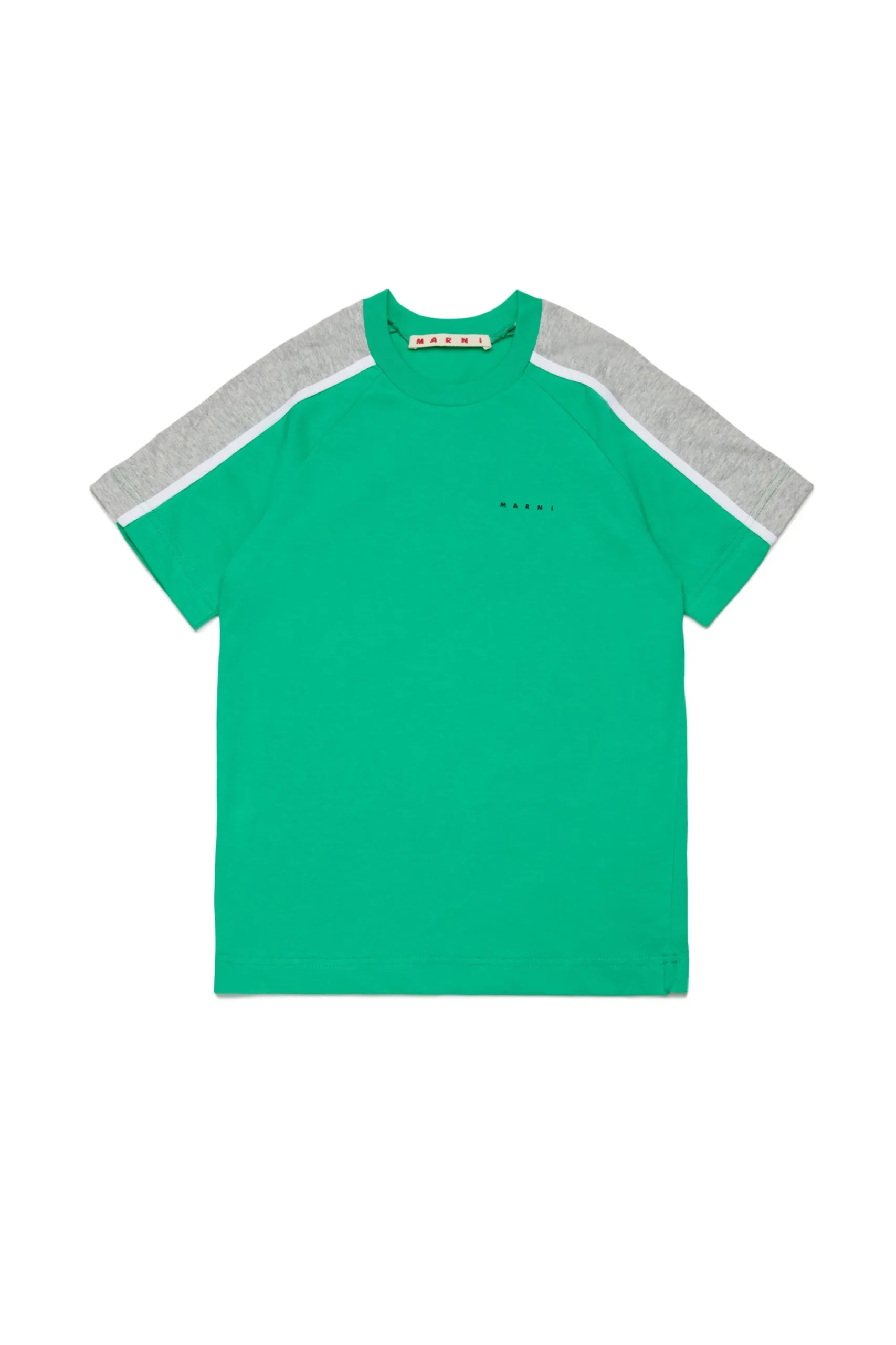 T-Shirts | Activewear>MARNI T-shirt with colorblock details pastel green