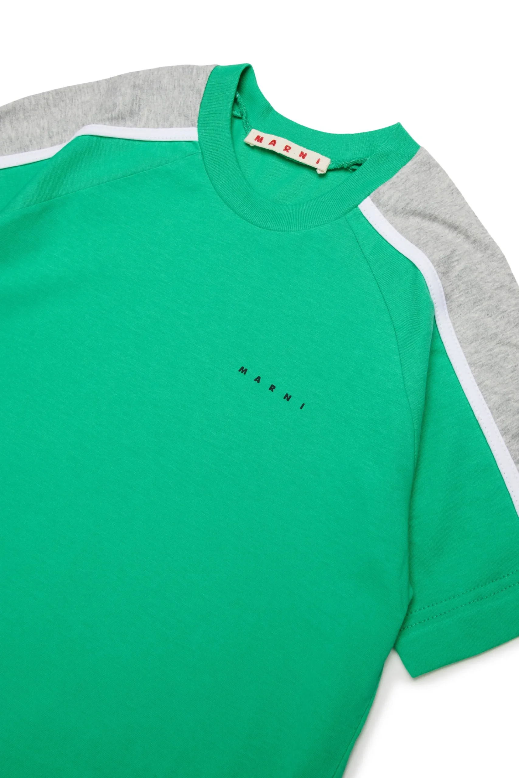 T-Shirts | Activewear>MARNI T-shirt with colorblock details pastel green