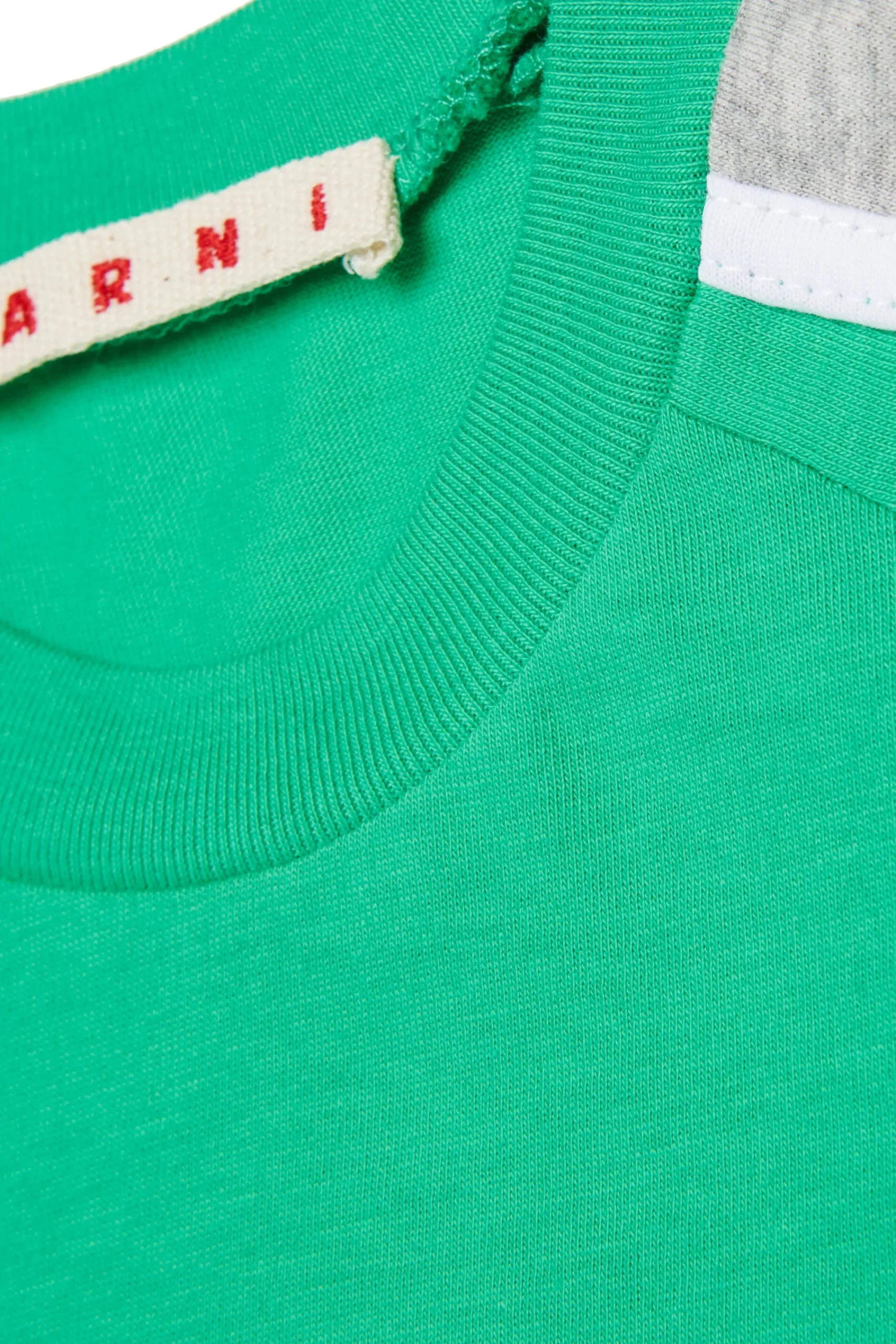T-Shirts | Activewear>MARNI T-shirt with colorblock details pastel green