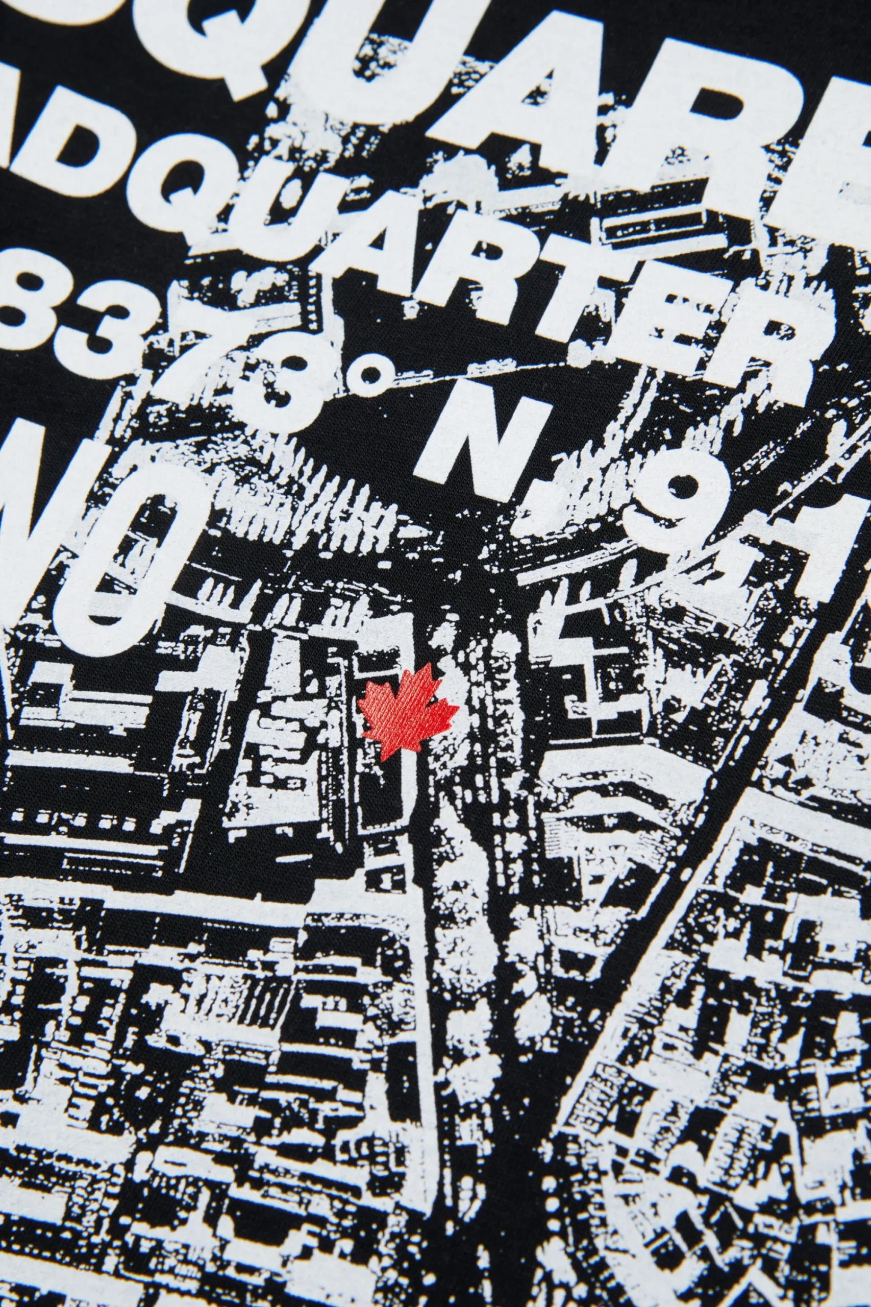 T-Shirts | T-Shirts>DSQUARED2 T-shirt with D2 Headquarters print black
