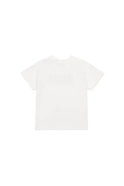 T-Shirts | Activewear>DIESEL T-shirt with degradé logo white