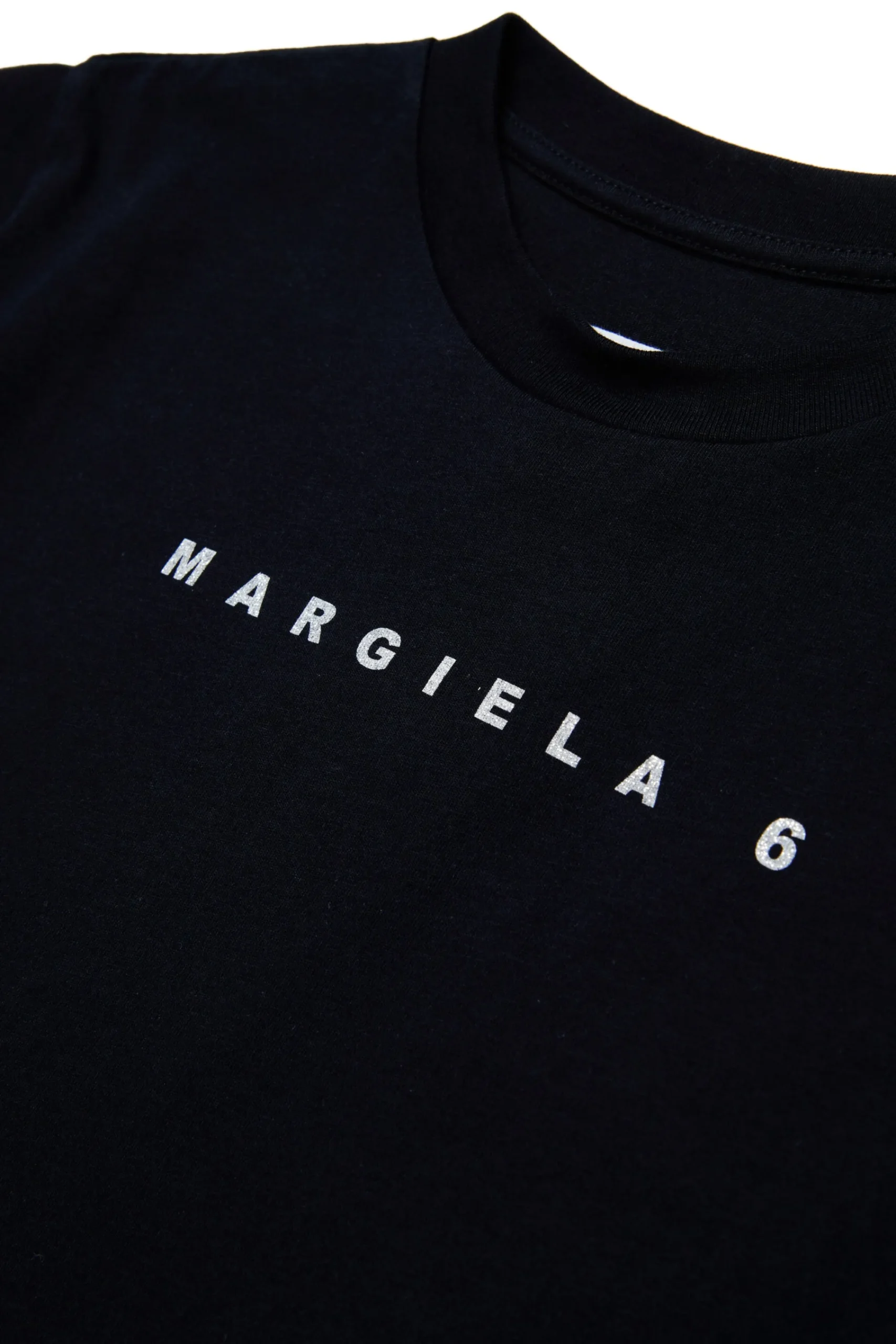 T-Shirts | T-Shirts>MM6 MAISON MARGIELA T-shirt with double flounce black