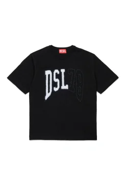 Logomania | Logomania>DIESEL T-shirt with DSL78 graphics black