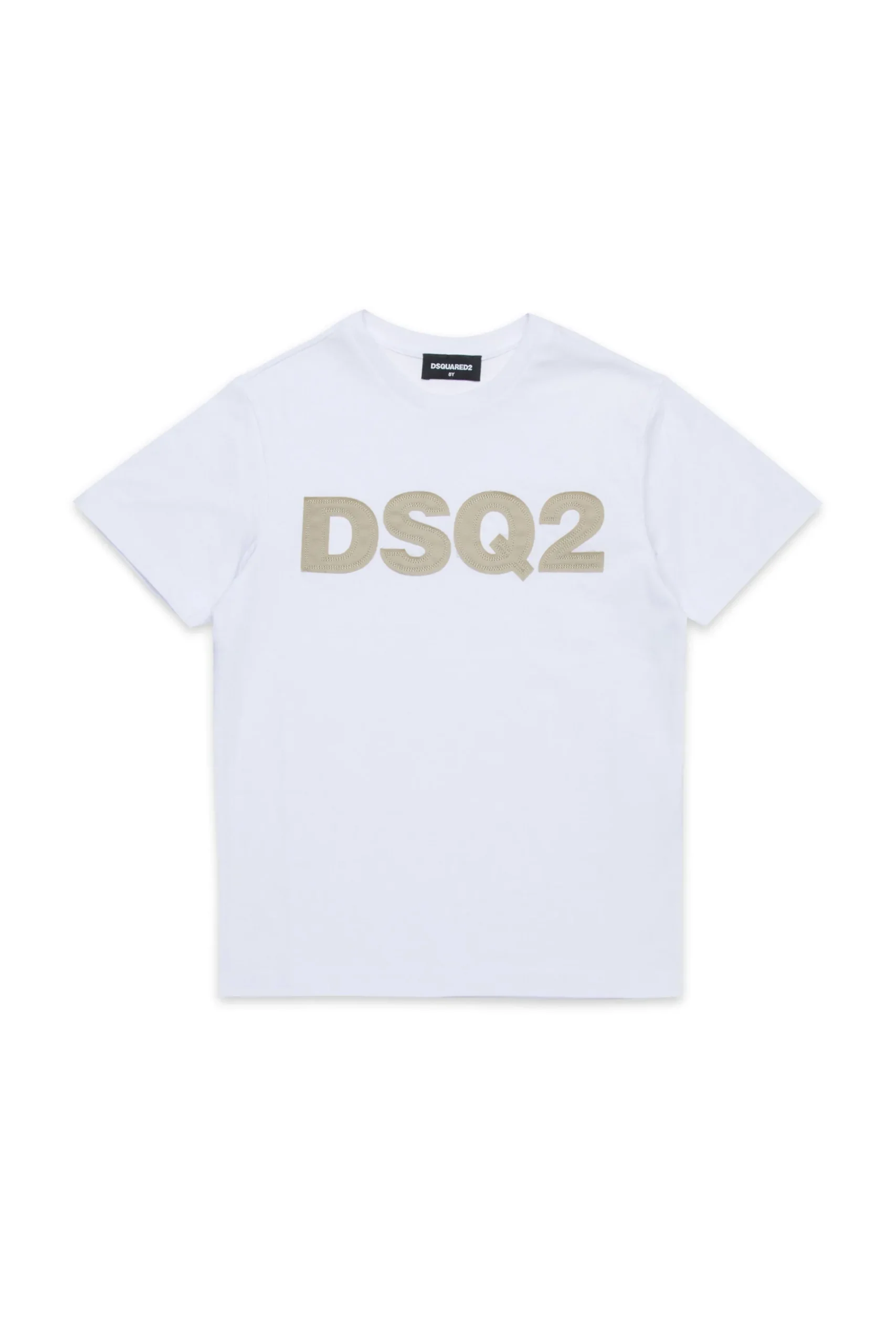 T-Shirts | Logomania>DSQUARED2 T-shirt with DSQ2 logo white