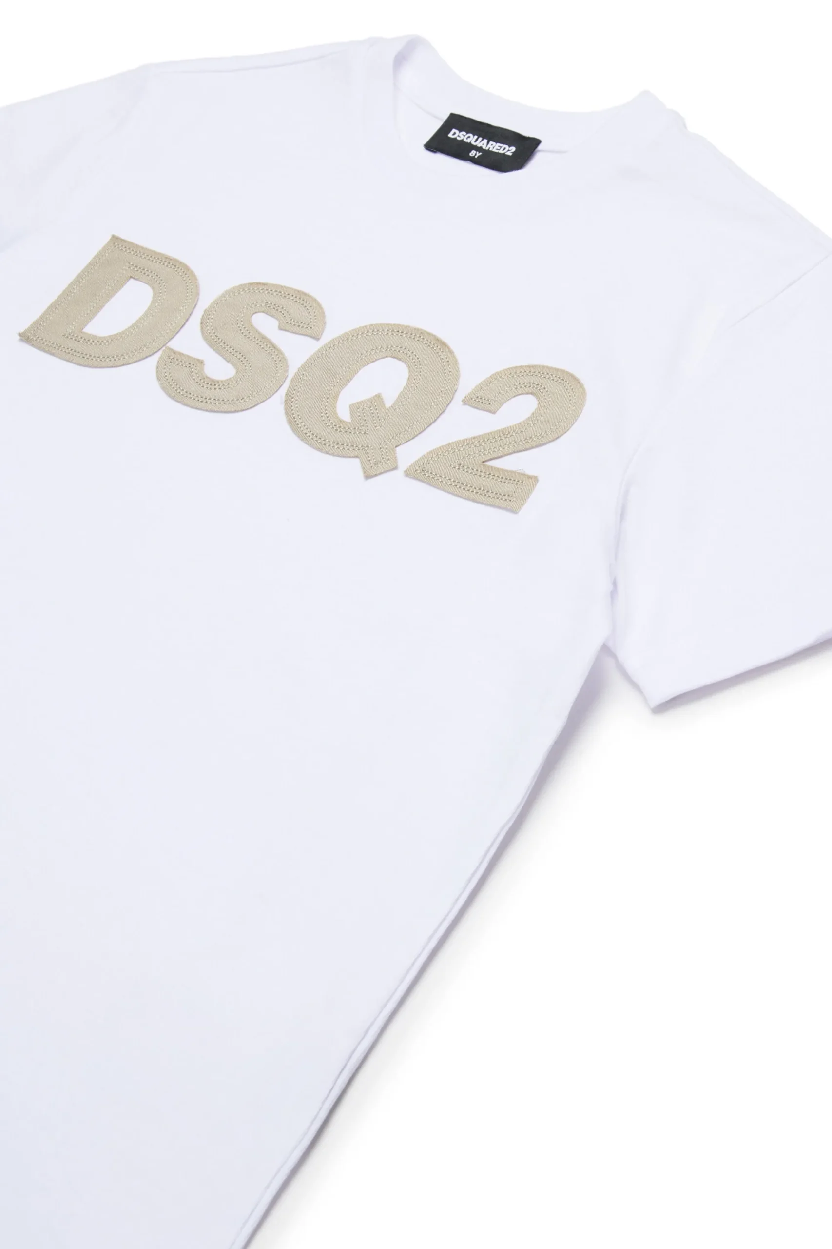 T-Shirts | Logomania>DSQUARED2 T-shirt with DSQ2 logo white
