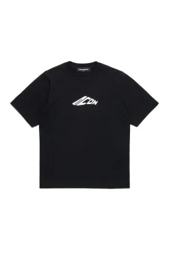 T-Shirts | T-Shirts>DSQUARED2 T-shirt with ICON new generation logo black