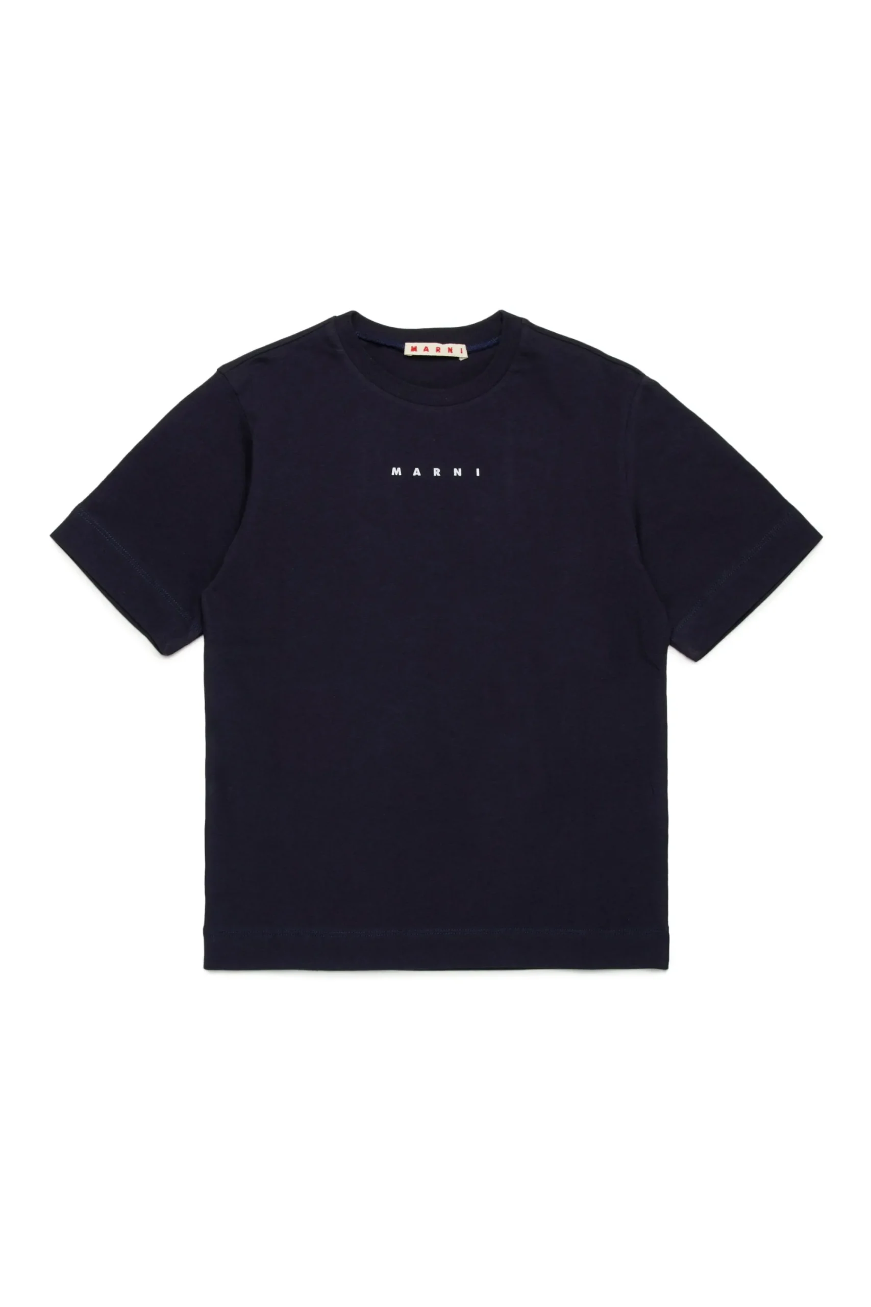 T-Shirts | Activewear>MARNI T-shirt with institutional logo blue navy
