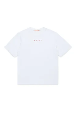 T-Shirts | Activewear>MARNI T-shirt with institutional logo white