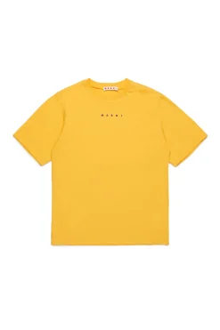 T-Shirts | Activewear>MARNI T-shirt with institutional logo intense yellow