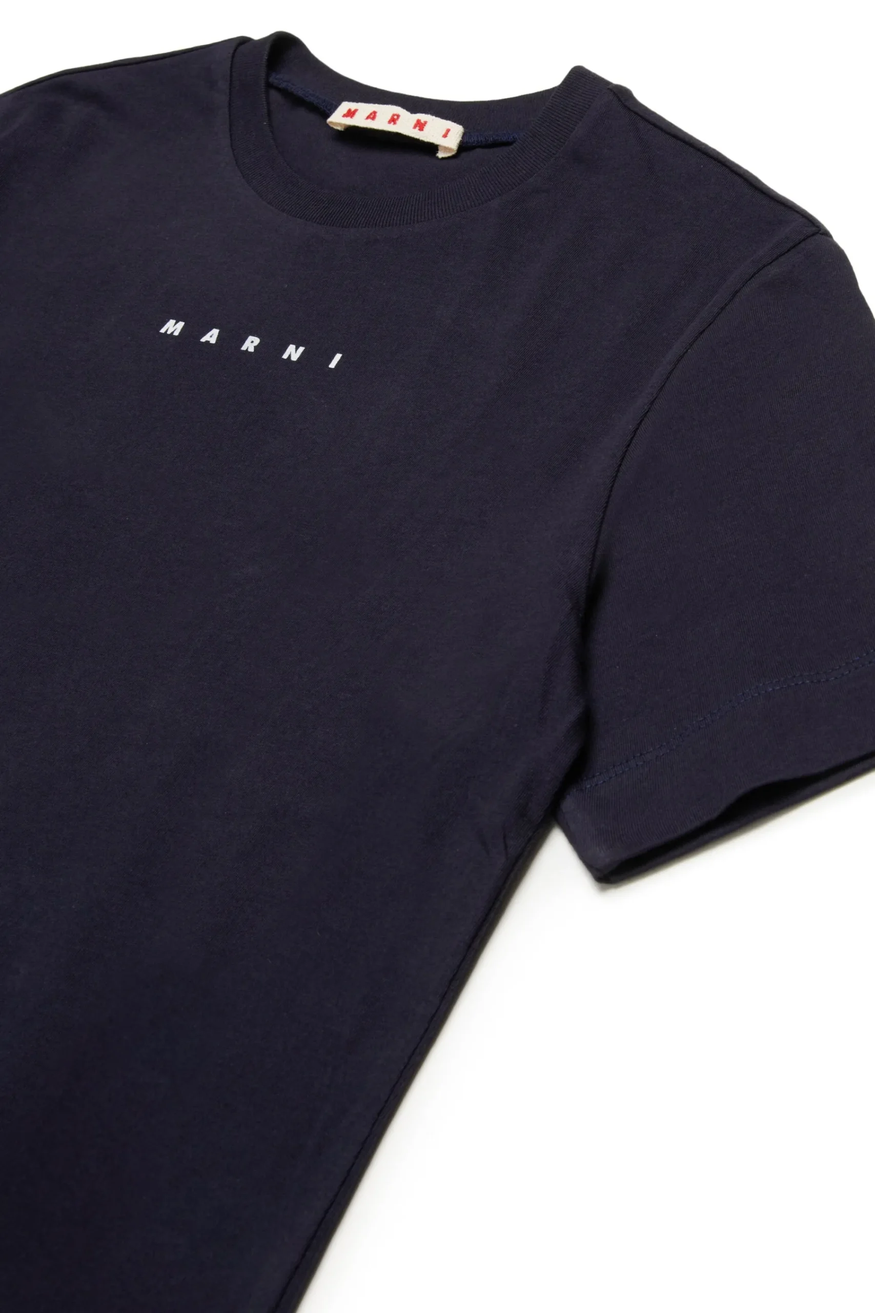 T-Shirts | Activewear>MARNI T-shirt with institutional logo blue navy