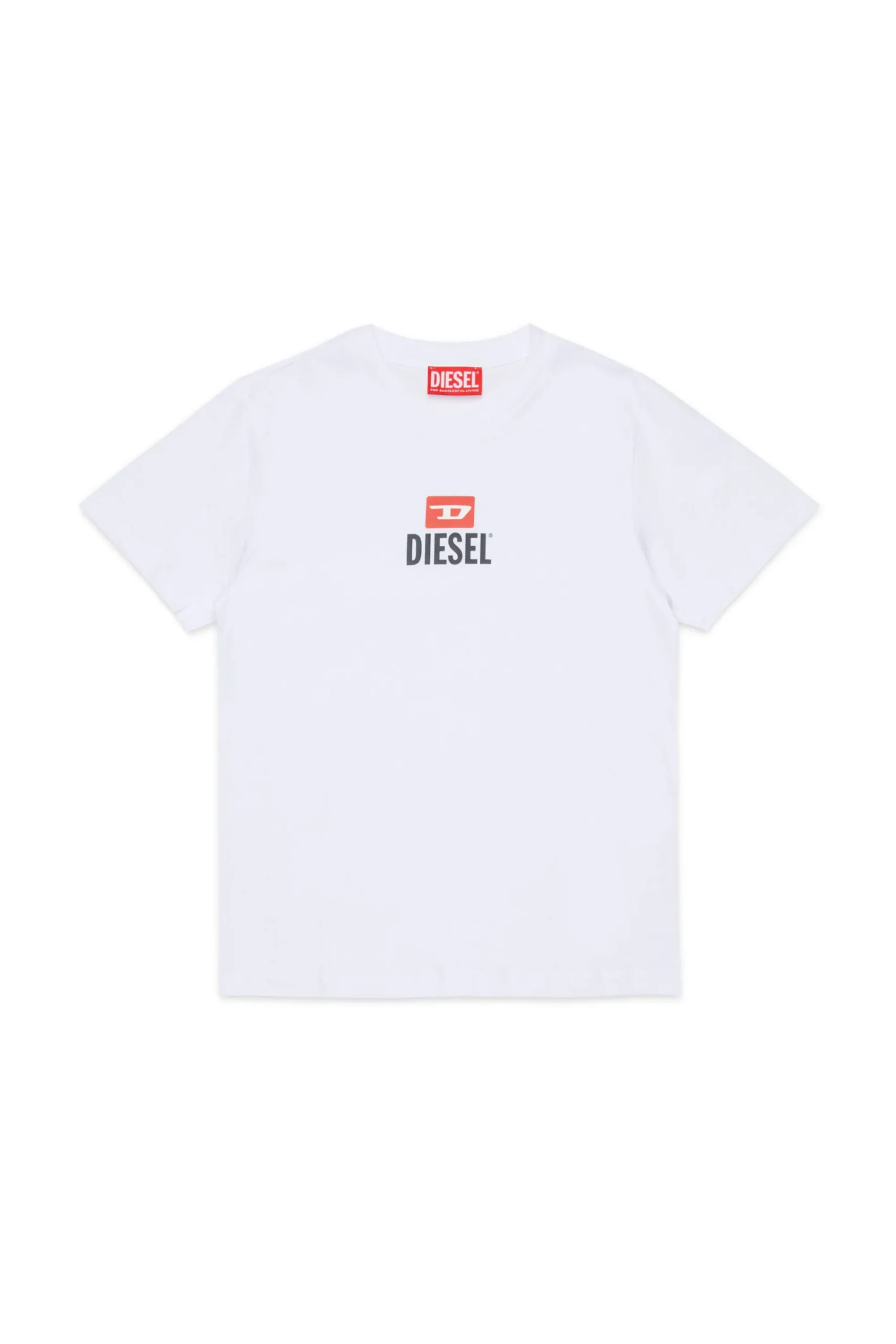 T-Shirts | T-Shirts>DIESEL T-shirt with logo D white