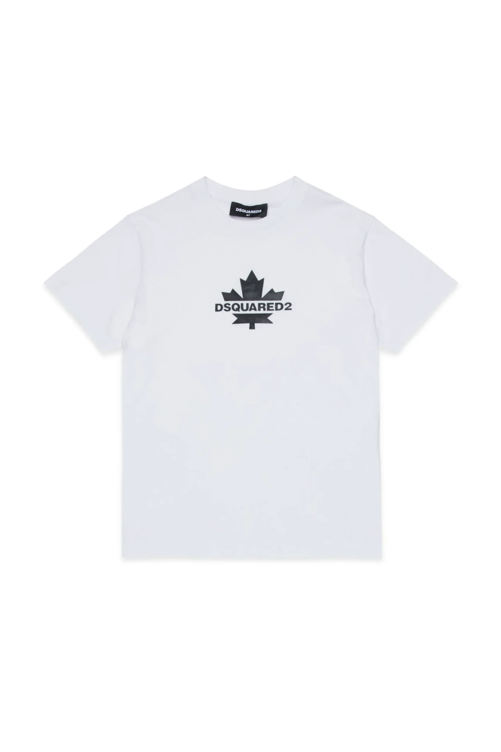 T-Shirts | Activewear>DSQUARED2 T-shirt with Maple Leaf white