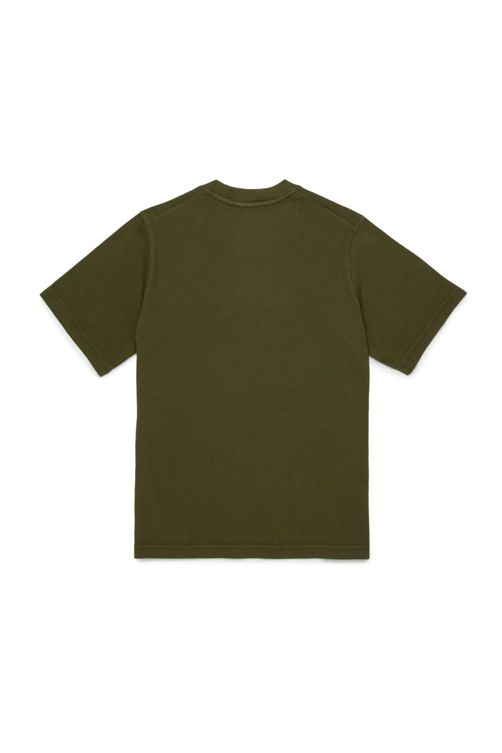 T-Shirts | Activewear>DSQUARED2 T-shirt with Maple Leaf dark olive green