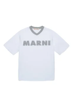 Activewear | Activewear>MARNI T-shirt with Mended patch white