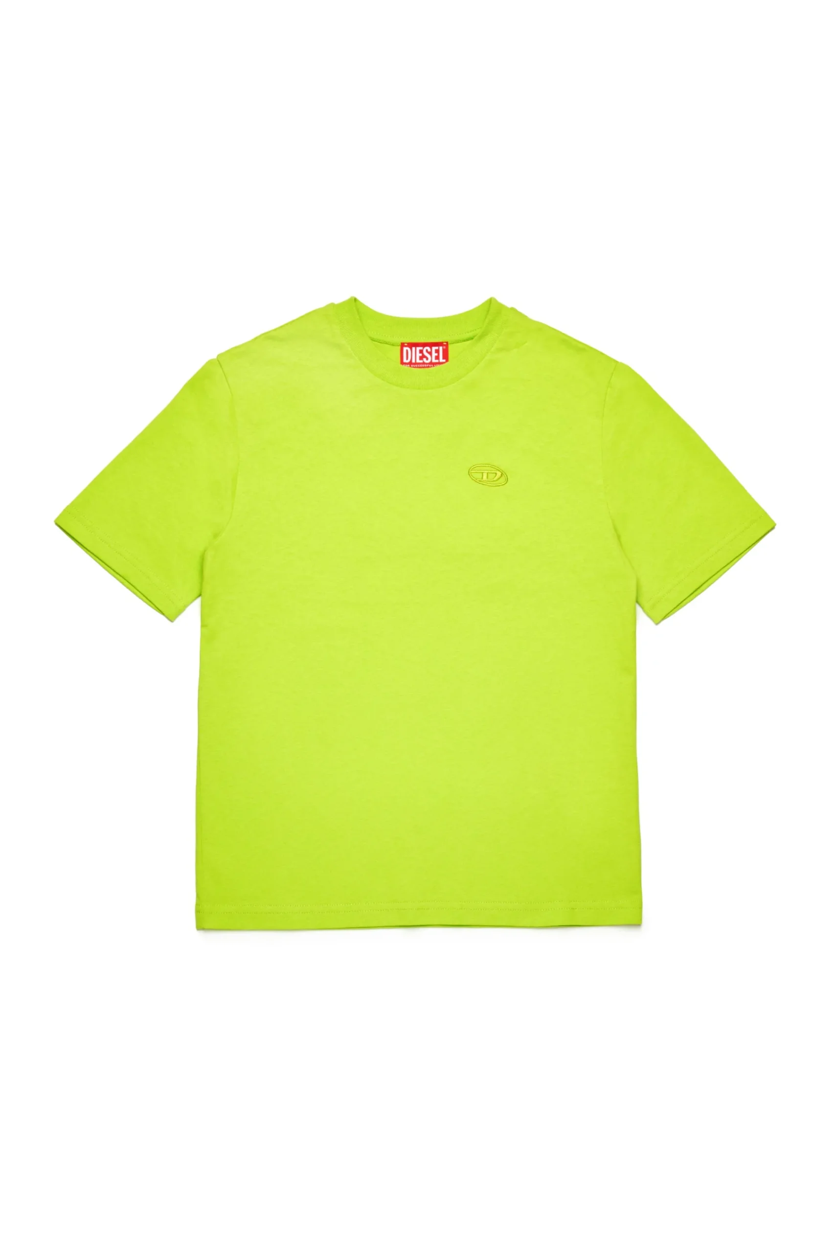 Oval D By Diesel | Oval D By Diesel>DIESEL T-shirt with maxi Oval D logo slime green