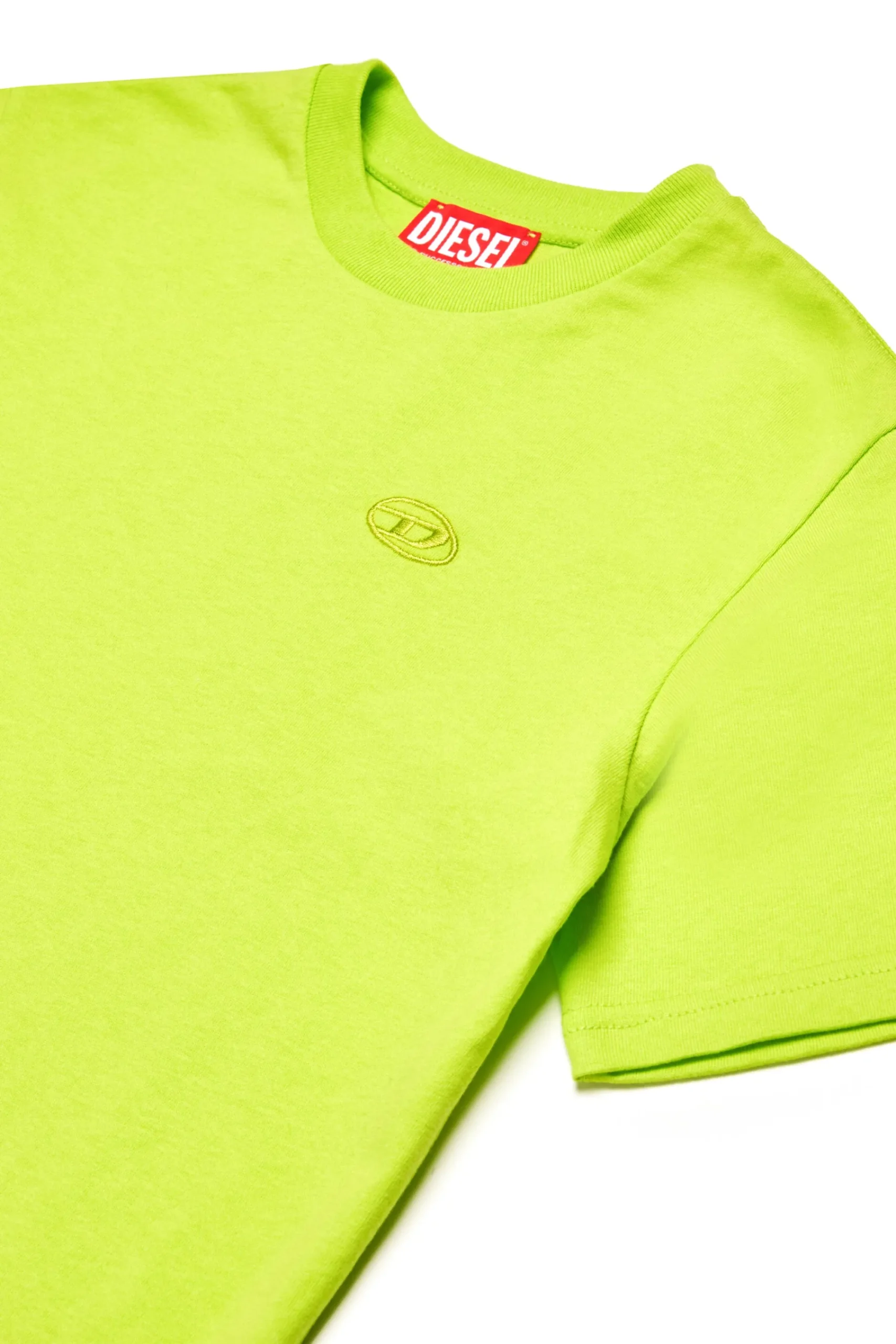 Oval D By Diesel | Oval D By Diesel>DIESEL T-shirt with maxi Oval D logo slime green