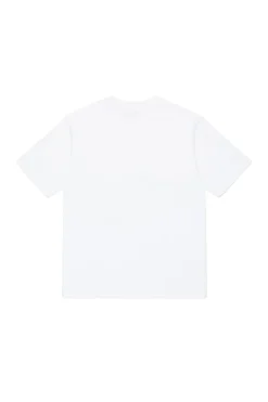 T-Shirts>DIESEL T-shirt with oval D patch white