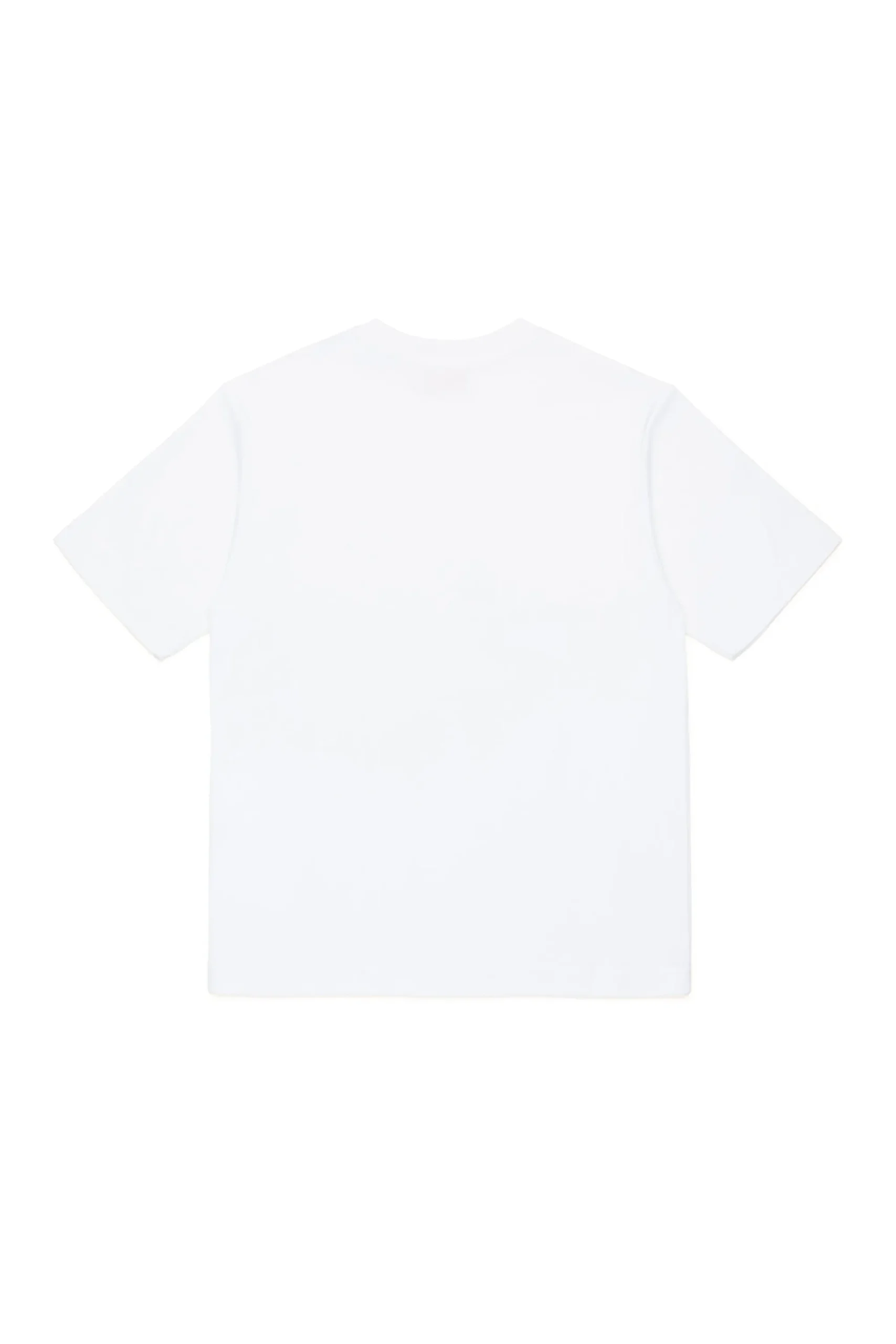 T-Shirts>DIESEL T-shirt with oval D patch white