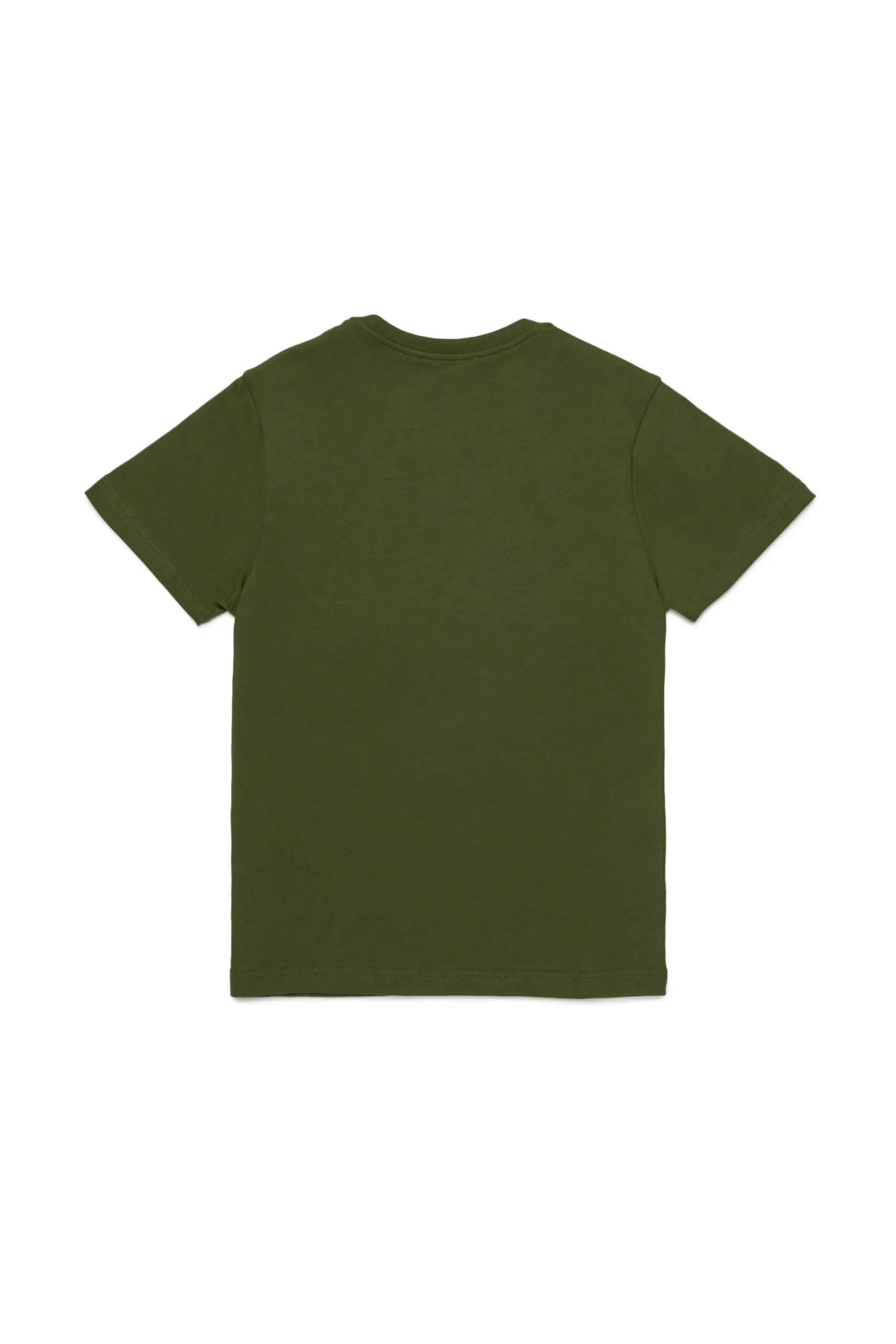 T-Shirts | Logomania>DSQUARED2 T-shirt with Passport graphics dark olive green