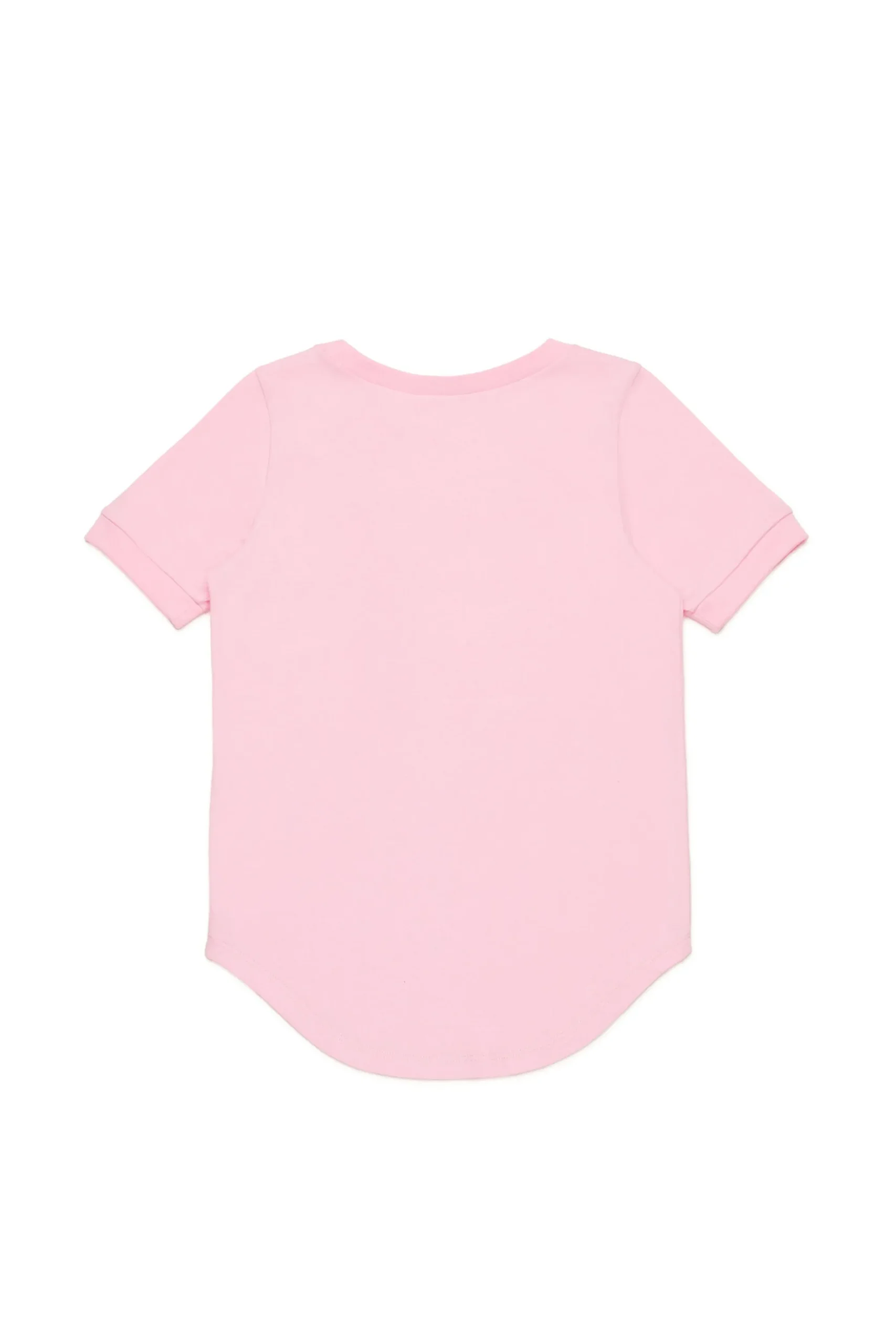 T-Shirts>N°21 T-shirt with rounded bottom pink