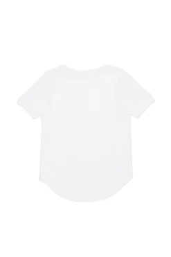 T-Shirts>N°21 T-shirt with rounded bottom white