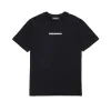 T-Shirts | Activewear>DSQUARED2 T-shirt with rubber effect logo black