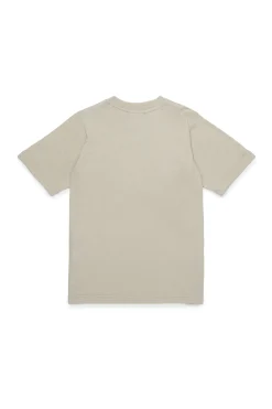 T-Shirts | Activewear>DSQUARED2 T-shirt with rubber effect logo medium gray