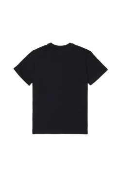T-Shirts | Activewear>DSQUARED2 T-shirt with rubber effect logo black