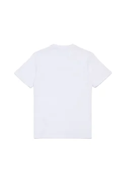 T-Shirts | Activewear>DSQUARED2 T-shirt with rubber effect logo white