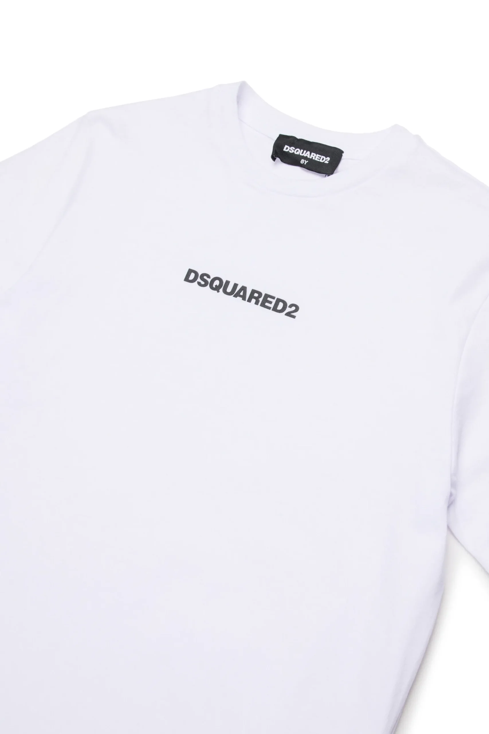 T-Shirts | Activewear>DSQUARED2 T-shirt with rubber effect logo white