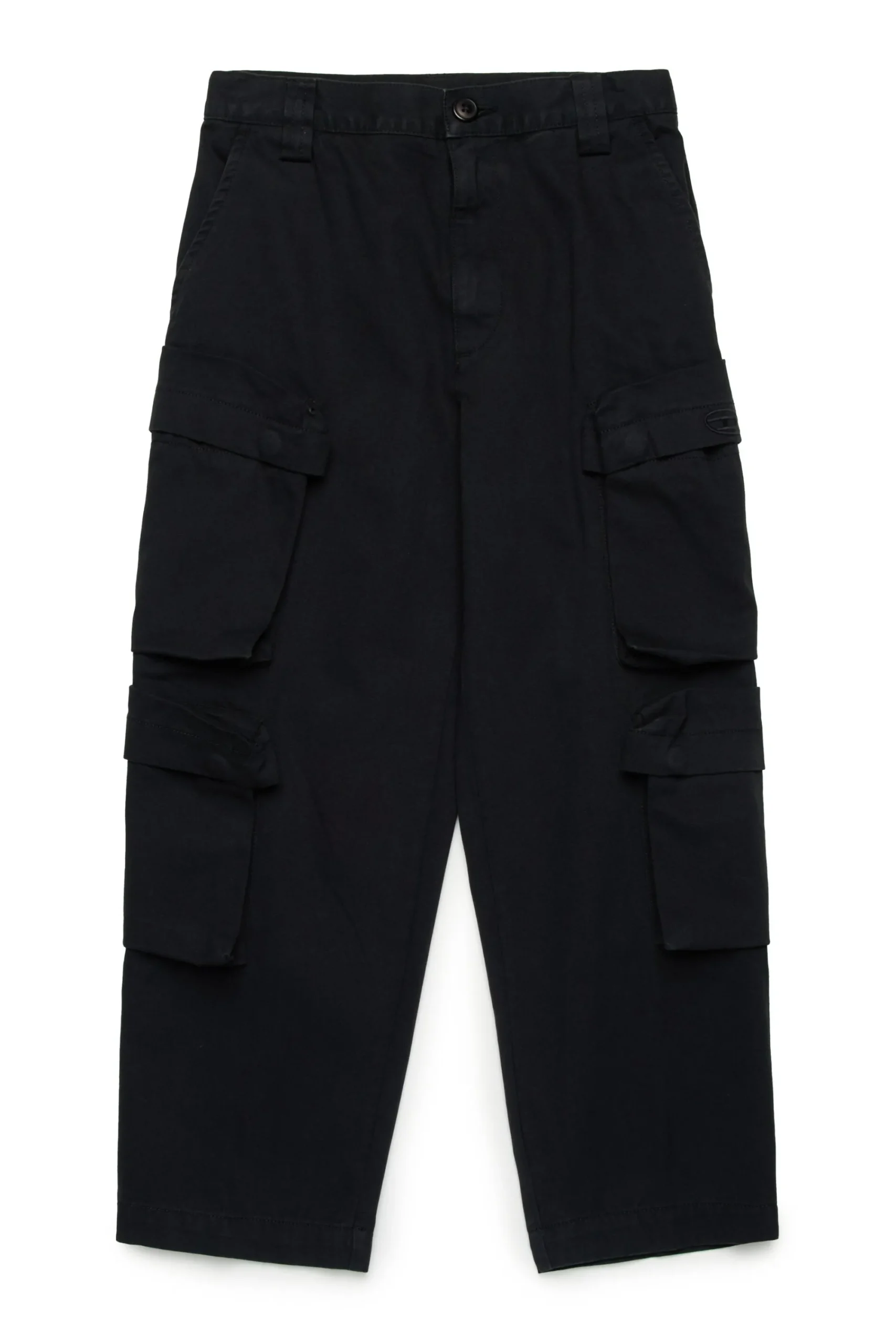 Pants>DIESEL Twill cargo pants black