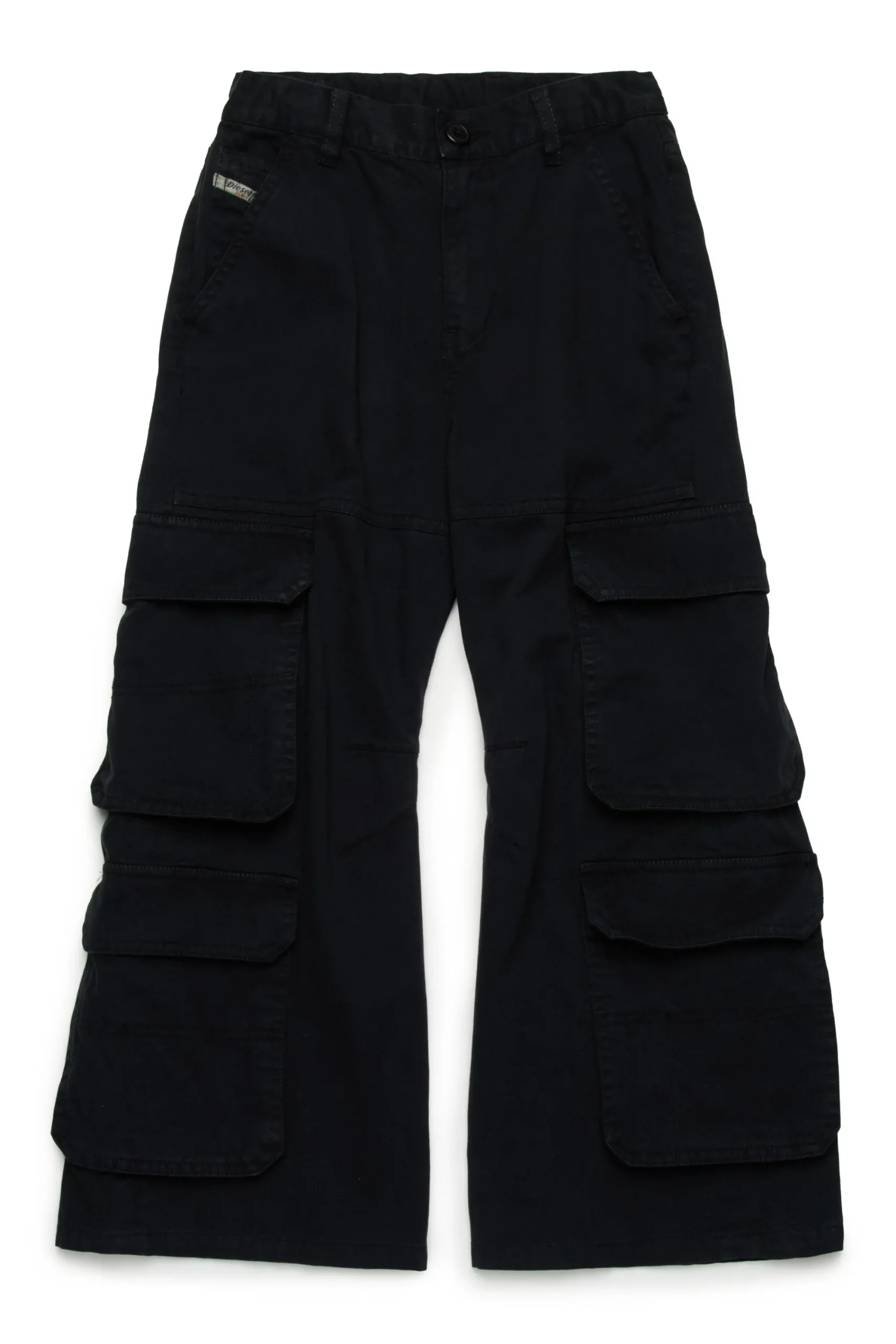 Pants>DIESEL Twill cargo pants black