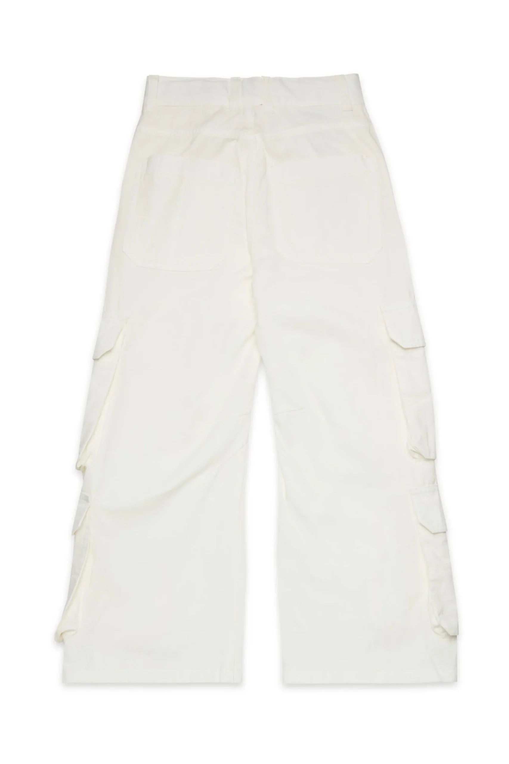 Pants>DIESEL Twill cargo pants off white