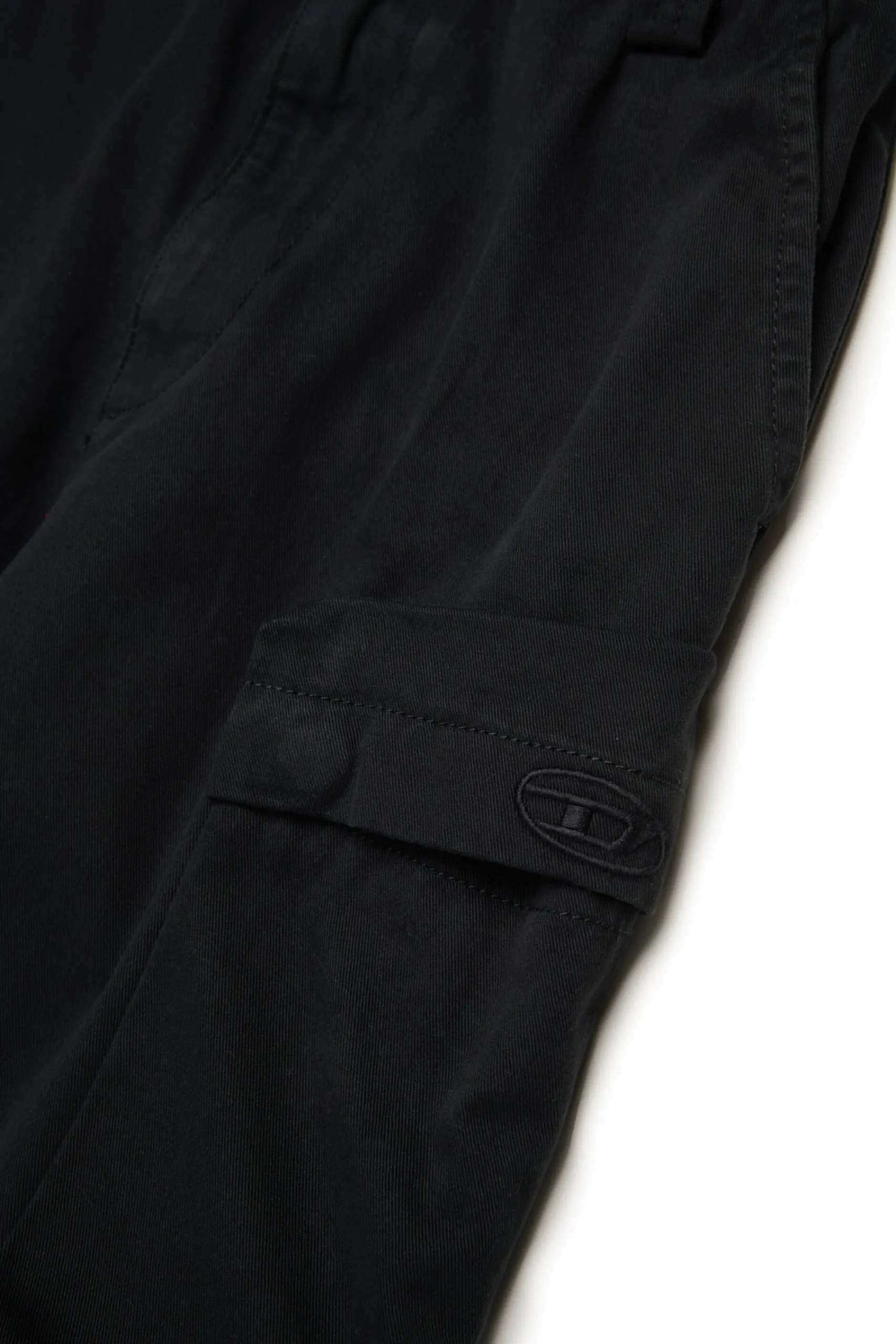 Pants>DIESEL Twill cargo pants black