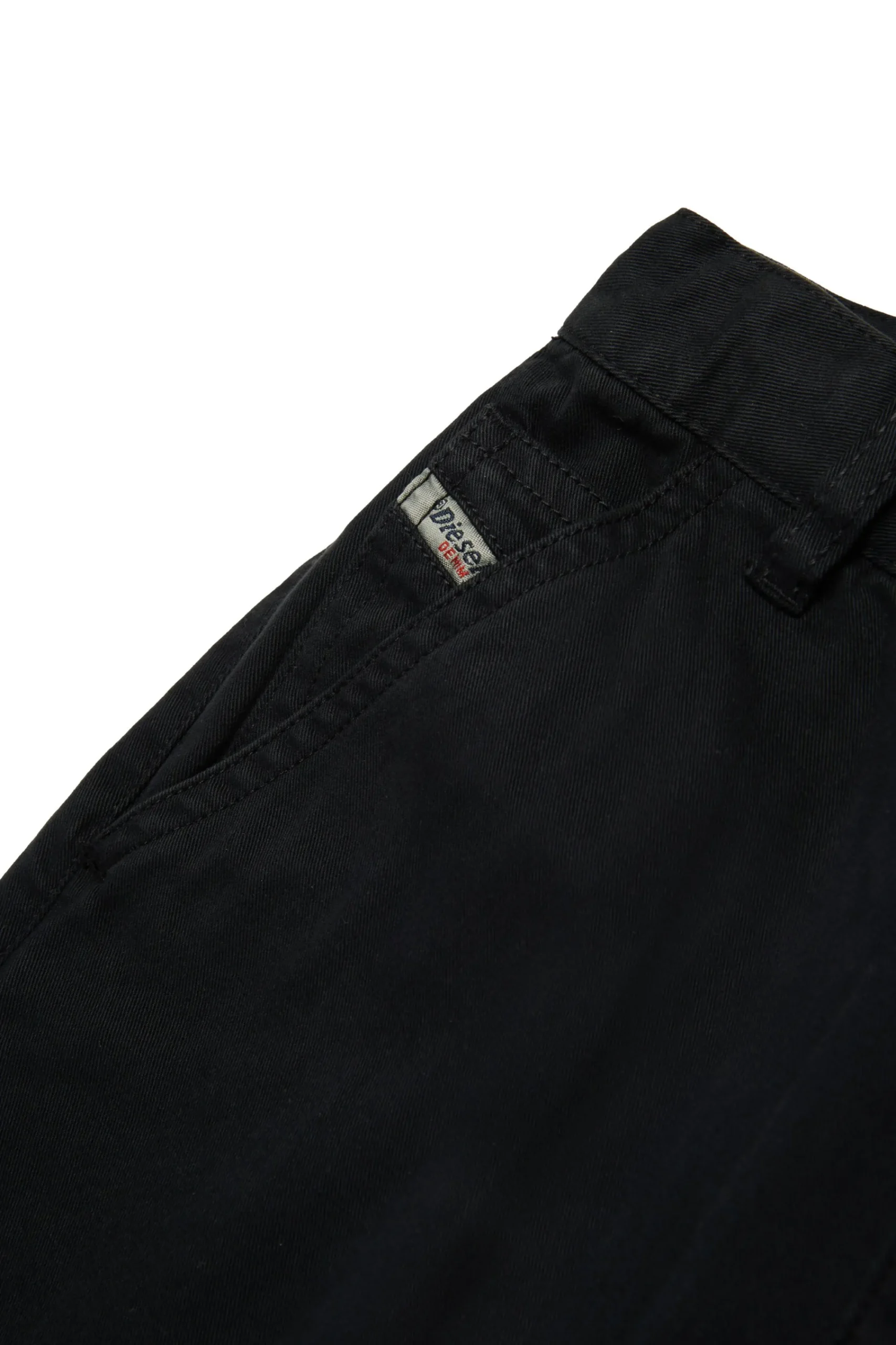 Pants>DIESEL Twill cargo pants black