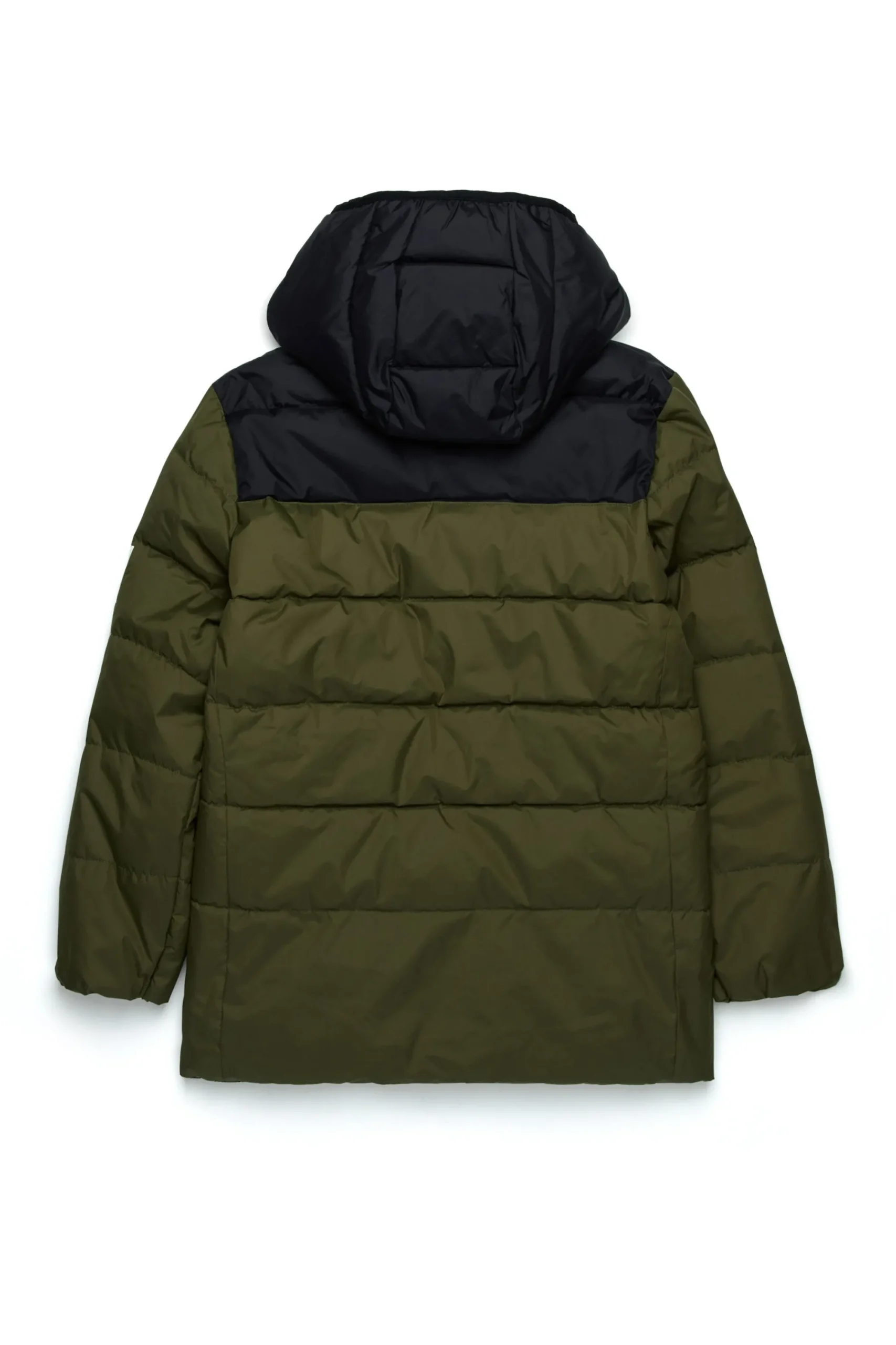 Jackets And Padded Jackets | Jackets And Padded Jackets>DIESEL Two-tone padded jacket with logo dusty olive