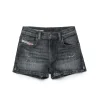 Shorts>DIESEL Used-effect black JoggJeans® shorts Denim Black