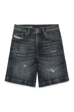 Shorts>DIESEL Used-effect black JoggJeans® shorts Denim Black