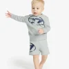 Oval D By Diesel | Oval D By Diesel>DIESEL Used-effect Oval D logo fleece shorts grey melange