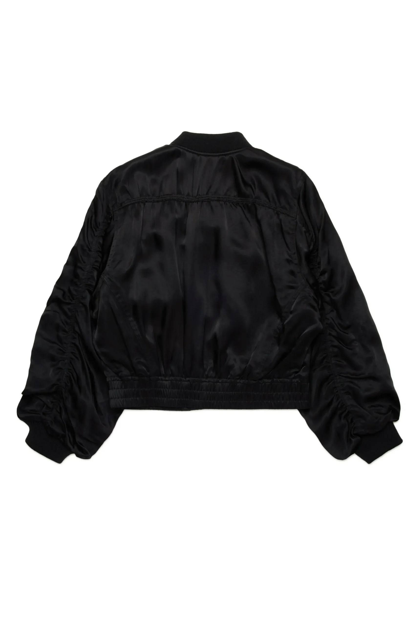 Jackets And Padded Jackets>DIESEL Utility-style satin bomber jacket black