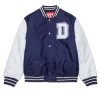 Jackets And Padded Jackets | Jackets And Padded Jackets>DIESEL Varsity jacket with buttons and logo blue peacoat