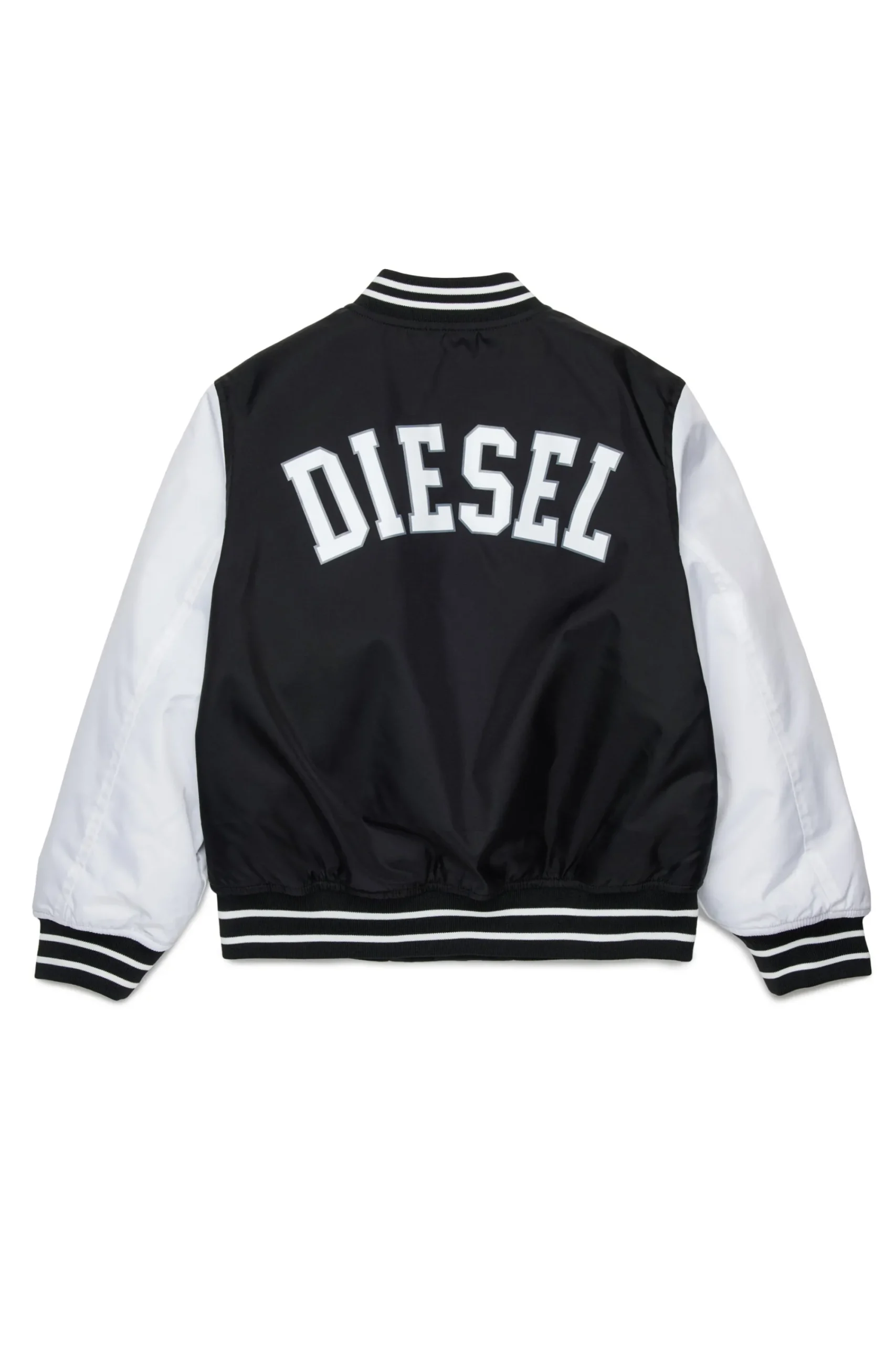 Jackets And Padded Jackets | Jackets And Padded Jackets>DIESEL Varsity jacket with buttons and logo black