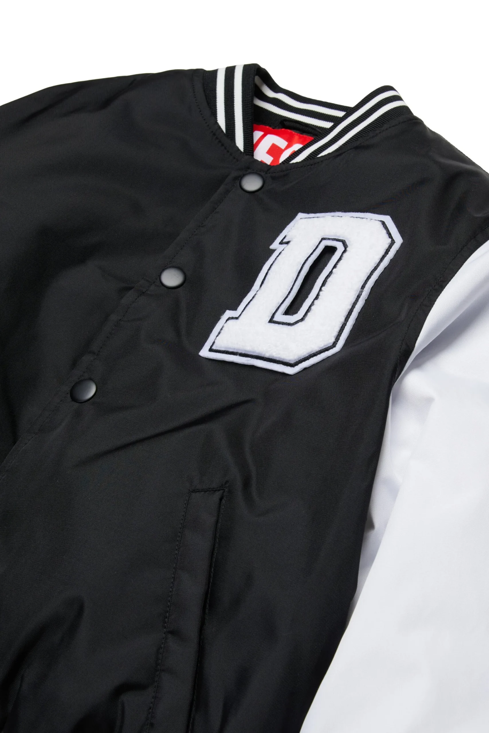 Jackets And Padded Jackets | Jackets And Padded Jackets>DIESEL Varsity jacket with buttons and logo black