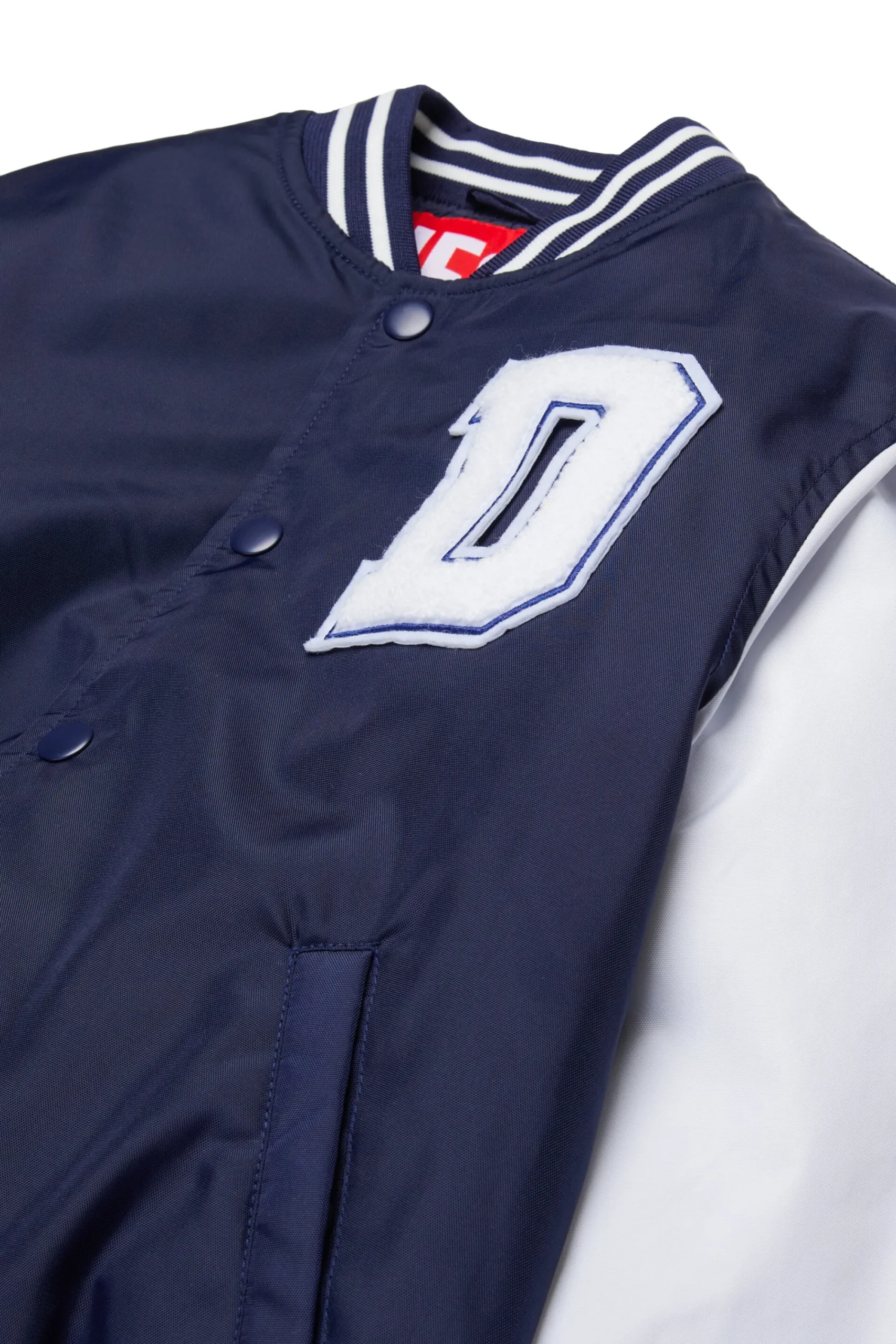 Jackets And Padded Jackets | Jackets And Padded Jackets>DIESEL Varsity jacket with buttons and logo blue peacoat