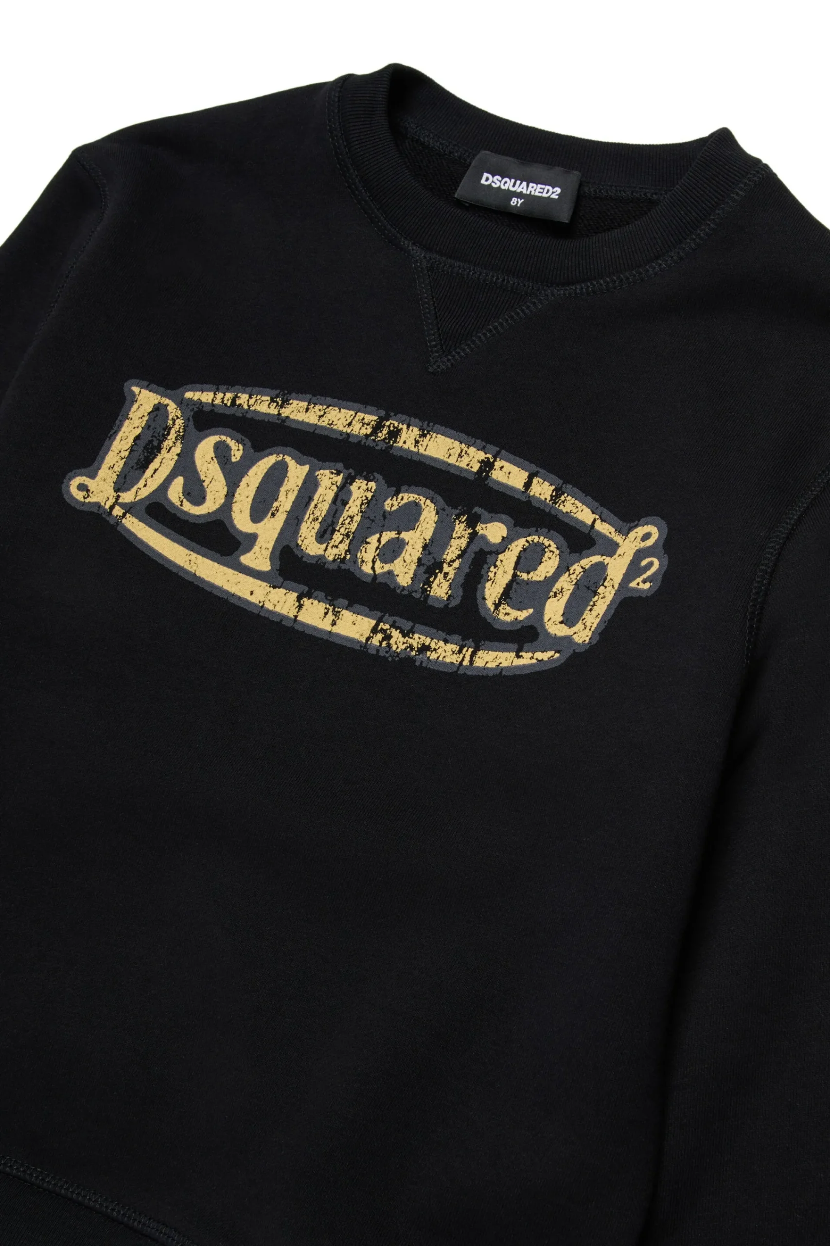 Sweatshirts | Logomania>DSQUARED2 Vintage branded crew-neck sweatshirt black