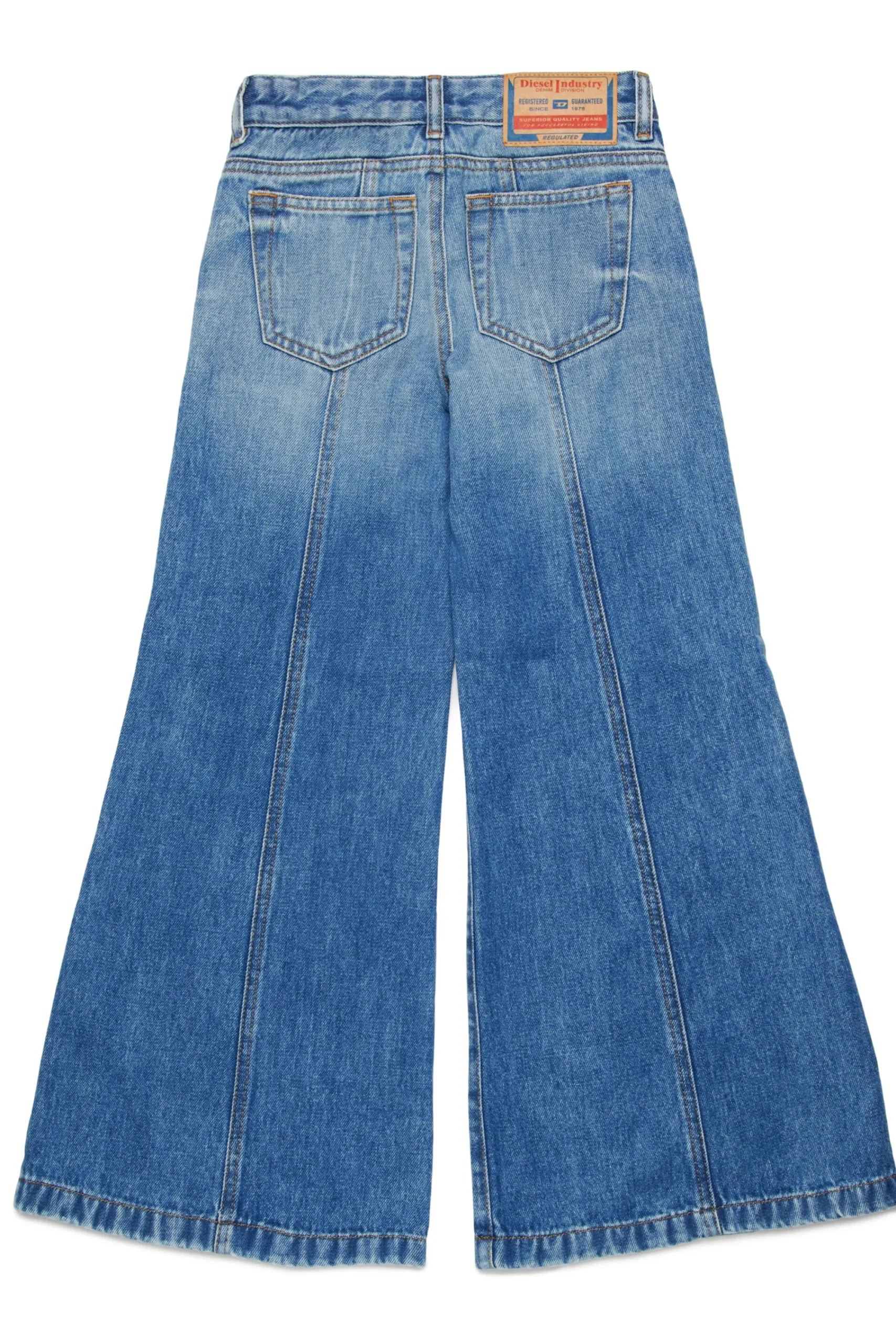 Jeans | Denim-Mania>DIESEL Vintage effect blue flare jeans - D-Akii blue denim