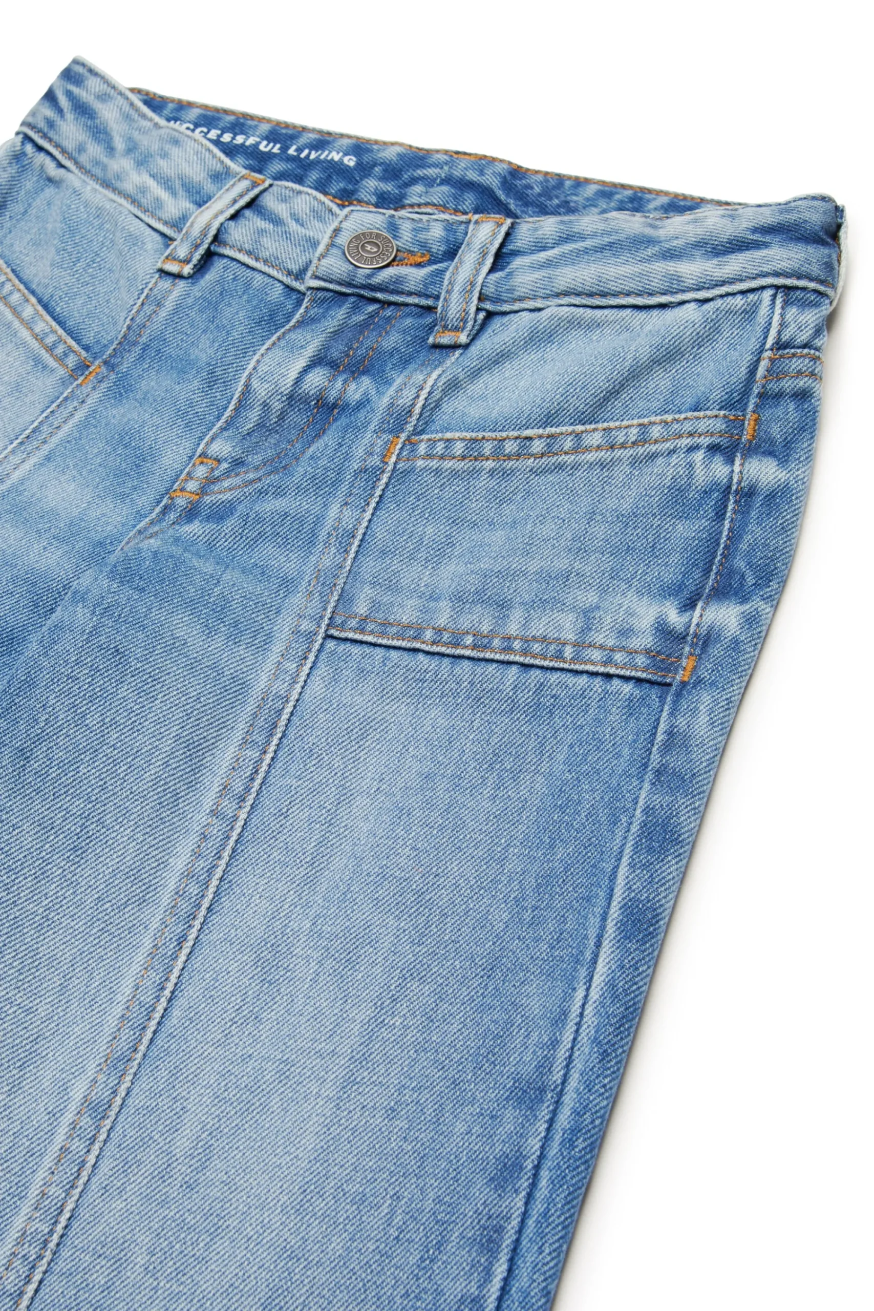 Jeans | Denim-Mania>DIESEL Vintage effect blue flare jeans - D-Akii blue denim