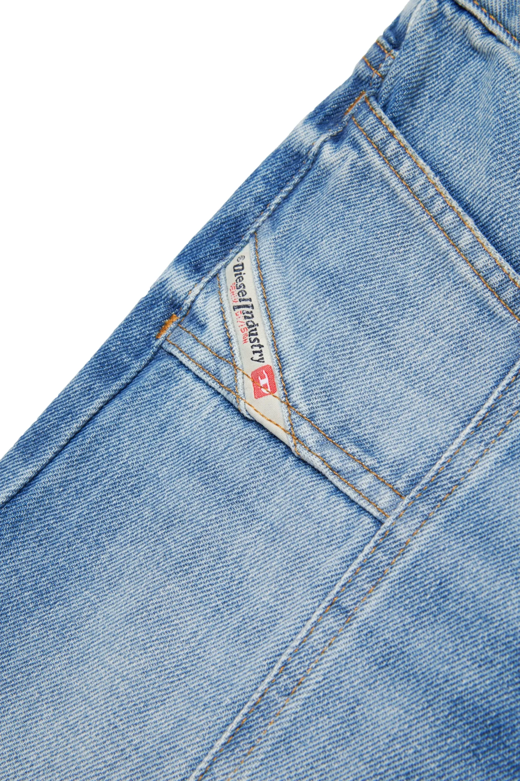 Jeans | Denim-Mania>DIESEL Vintage effect blue flare jeans - D-Akii blue denim